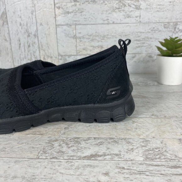 Skechers EZ Flex 23475 Dusty Black Slip On Memory Foam Shoes Womens Size 6.5 - Picture 3 of 10
